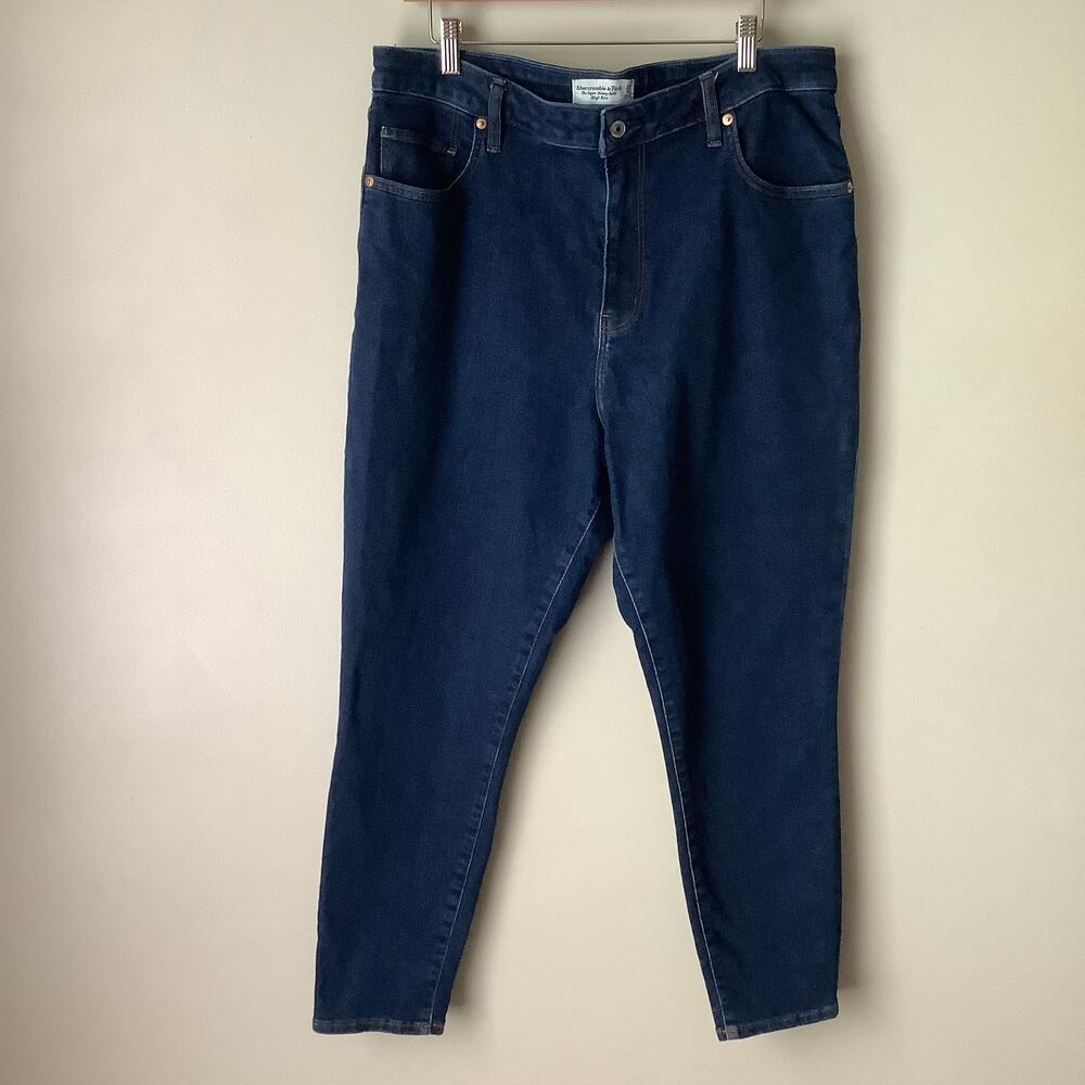 Abercrombie & Fitch Super Skinny Ankle High Rise Curve Love Jeans Plus 34/18R